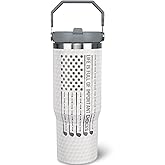 soeufnwhf Golf Gifts For Men Women Golfers 30Oz White Golfs Tumbler With Handle 30 OZ Travel Coffee Mug Water Bottle Stainless Steel Vacuum Insulated