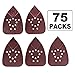 Fugen 75 PCS Mouse Sandpaper Mouse Sander Pads 40 80 120 180 240 Grit Assorted for Black and Decker Mouse Detail Sander BDEMS600 BDCMS20C Mouse Sander Paper