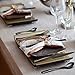 GYY Flatware Set, Stainless Steel Tableware Dinnerware Set for 1 Person with Black Mirror Coating and Elongated Handles, Ideal as Gift (4 Pieces)
