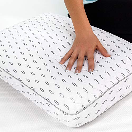 SensorPEDIC Wellness Collection Charcoal Infused Memory Foam Bed Pillow