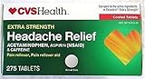CVS Pharmacy Extra Strength Headache Relief 275 Coated Tablets