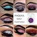 Ourhomer PHOERA Glitter Powder Shimmering Colors Eyeshadow Metallic Eye Cosmetic Makeup (E Purple)
