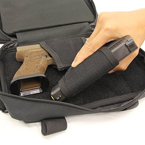 UTG Competition Shooter's Double Pistol Case, Black