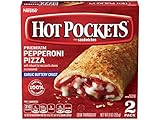 Hot Pockets Pepperoni Pizza, 2-Count, 9-Ounce Boxes (Pack of 8)