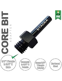 Stadea ADC105K - Adaptador de broca para broca de diamante roscado (3 8 pulgadas, triángulo de 5 8 pulgadas, 11 machos)