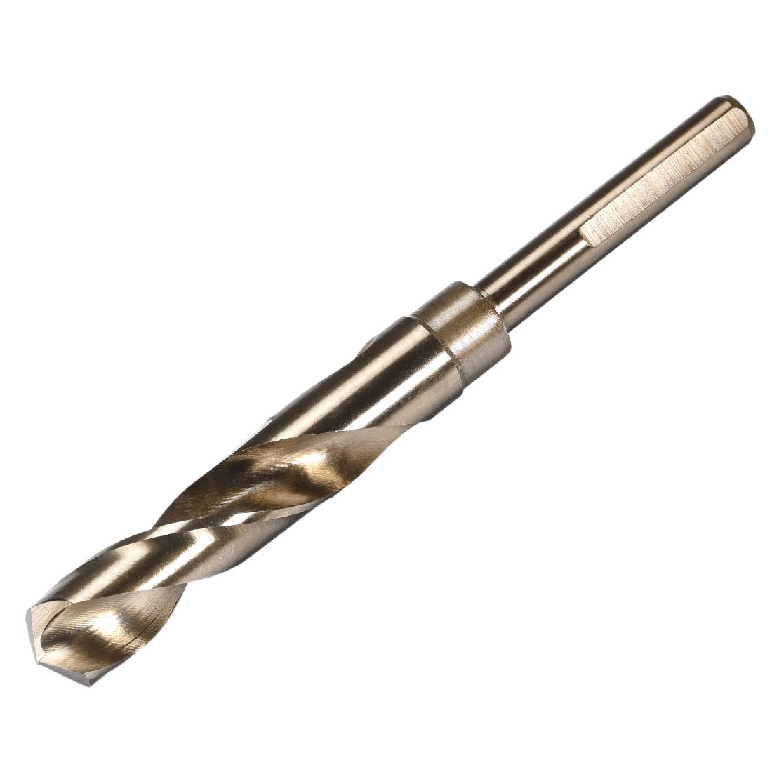 uxcell Reduced Shank Twist Drill Bits 16.5mm High Speed Steel 6542 with 10mm Shank for Stainless Steel Alloy Metal Plastic Wood