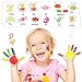 Ink Pads, GYORGKSHI Washable Stamp Pad for Kids, [16 Colors] Craft Scrapbooking Ink Stamp Pads for Rubber Stamps, Paper, Fabric