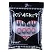 Ecbasket Stunning Full Cover Acrylic Nails with Black & Red Colors Flower Pattern False Nail Art Tips 24 Count + Glue