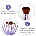 GothicBride Makeup Brushes Set Elegant Purple Premium Makeup Brush Set Synthetic Foundation Powder Concealers Eye Shadows Kabuki Travel Foundation 7Pcs Brush Sets