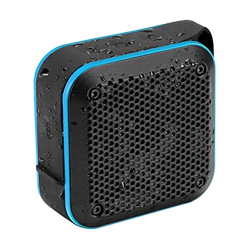 Portable Waterproof Bluetooth Speaker with FM Radio, IPX7 Waterproof Speaker Bluetooth Wireless Small Portable Speaker TWS Stereo 10H Playtime for Shower Bath Pool Boat Beach Home Party Travel 2019