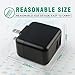 Ulimag iPhone Wall Charger 24W 3.1A Dual Port USB Travel Wall Charger Adapter with 6FT Lightning Cable Charging Cord for iPhone X, 8, 8 Plus, 7, 7 Plus, 6s, 6s Plus, 6, 6 Plus, SE, iPad (Black&White)