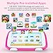 Excelvan Q738 Kids Tablets, 7inch Kids Android Tablets for Kids, 1G+16G Android 9.0 Kids Tablets, GMS Certified with WiFi Parental Control, Bionic Desin (Pink)thumb 4