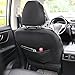 Raptor Vinyl Universal One Front Leather Seat Cover Fits Car Trucks suv with Airbag Split Low Back Bucket Seat Protector Black/Orange