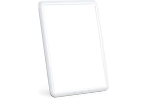 CHLLEN Light Therapy Lamp, Ultra-Thin Uv-Free 10000 Lux Therapy Light, Adjustable Brightness Levels, 30mins Timer, 90° Rotatable Stand，Light Therapy Lamp Memory Function for a Happy of Life