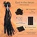 JISHENGH 60 Stands 8 Inches Full Handmade Dreadlocks Locs Human Hair Extensions Natural Black