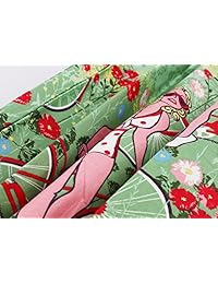 Relipop falda plisada hasta la rodilla con estampado floral para dama