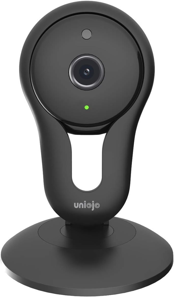 UNIOJO WiFi Camera Indoor, Home Camera with Night Vision, Movement Tracking, Activity Alerts, Compatible with Alexa, Cloud Service Available for Baby/Elder/Pet Monitor