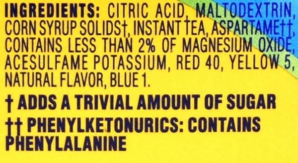 CRYSTAL LIGHT DRINK MIX, 6 PITCHER PACKETS, FOR FLAVORFUL HYDRATION AND SHAREABLE REFRESHMENT, NATURALLY FLAVORED LEMON ICED TEA WITH OTHER NATURAL FLAVOR, MADE WITH BLACK TEA, 1.4 OZ