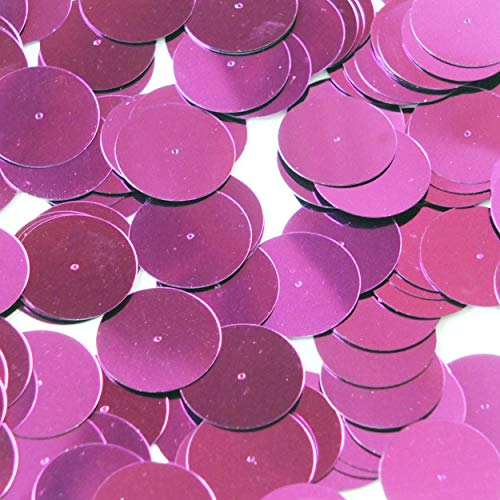 20mm Sequins Center Hole Bright Violet Purple Metallic. Couture Paillettes. Made in USA
