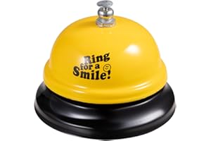 Acooruiteng Desk Bell Service Bell Call Service Bell Metal Bell Customer Service Bell for Schools Hotels Counter Restaurant A