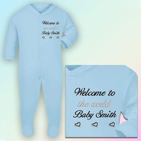 grey baby sleepsuit