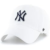 47 Brand MLB Alternate Color Primary Logo Clean Up Adjustable Baseball Cap Hat, Adult One Size Fits All
