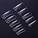 NICOLE DIARY 100Pcs Clear Nail Form Full Cover Quick Building Gel Mold Tips Finger Extension Nail System Poly UV Builder Gel DIY Manicure Tool