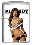 Zippo Lighter: Playboy Cover October 2003 - Satin Chrome