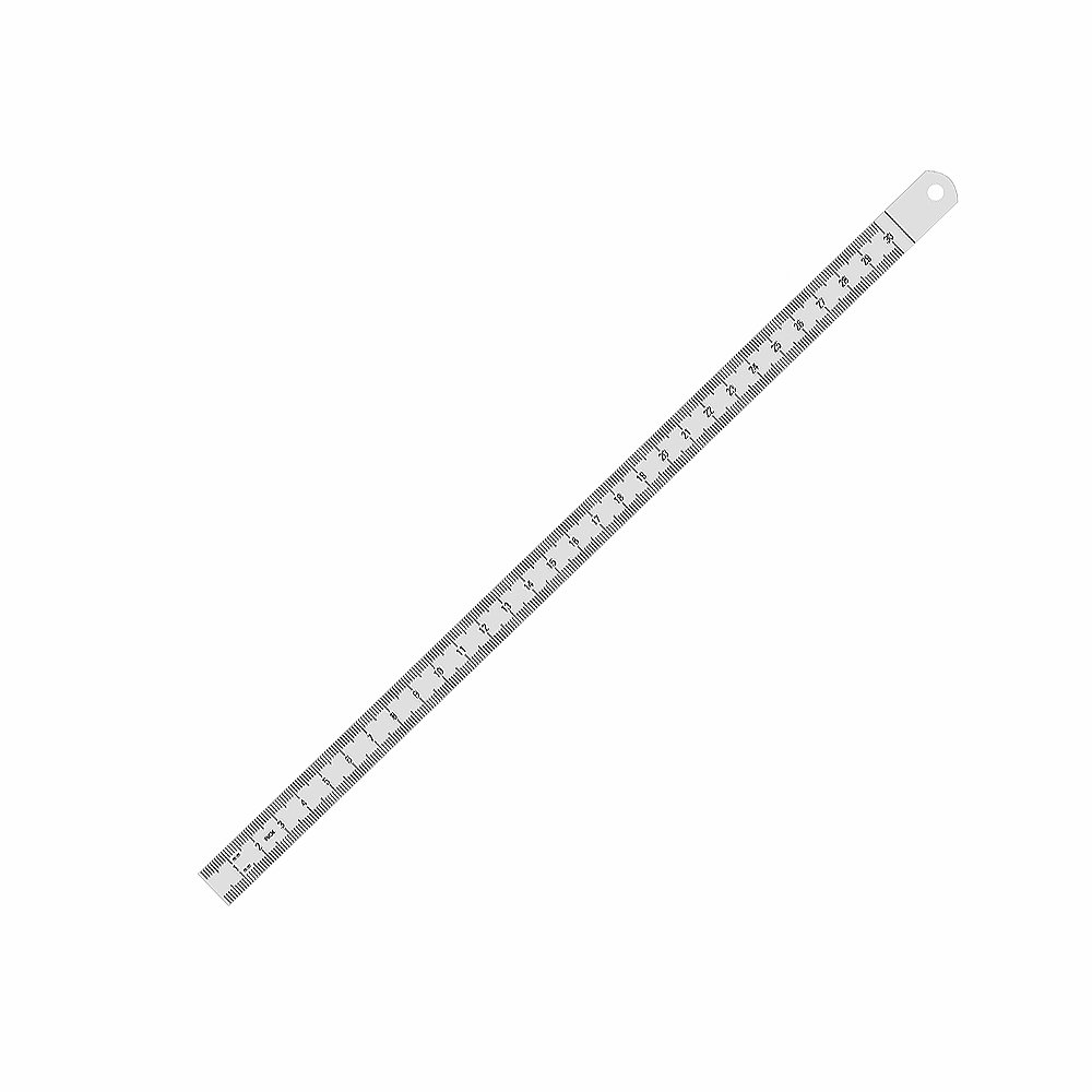 Metrica 24061 Ruler Chrome-Plated Flexible 150 mm