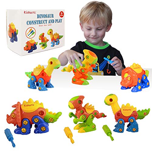 Kidtastic Dinosaur Toys, STEM Learning (106 pieces), Take Apart Fun