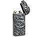 Padgene Shake Electronic Pulse Arc Cigarette Lighter, Dragon Flameless USB Rechargeable Arc Lighter, Black