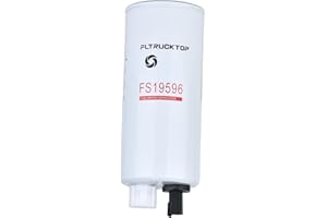 FLTRUCKTOP FS19596 Fuel/Water Separator Compatible with Cummins 3954891 ISB,ISB02,ISM,ISM 02,ISB 6.7,ISB 5.9 series engines Replaces Fleetguard FS19596 Fuel/Water