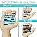 Finger Strengthener by Vive (3 Pack) Hand Grip Equipment for Guitar, Musicians, Rock Climbing & Therapy - Gripper with Exercise Guide for Strengthening Muscles
