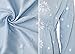 R.Vivimos Women Ethnic Flower Embroidery Loose Cotton Linen Long Dress X-Large Blue