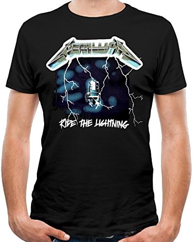 Tshirts Short Sleeve Customized Ride The Lightning Studio Album Metallica