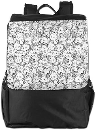 OTDR Both Shoulders New Wolf Pattern High School Backpacks