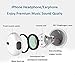 Excellenter Headphones/Earphones / Earbuds [2 PACK], 3.5mm wired headphones with Mic and remote control Compatible for iPhone 6s / 6 / 5s / 5 / 4s /SE/Samsung /MP3 MP4 MP5 and all 3.5mm devices(White)