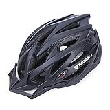 SUNVP Lightweight Sport Bicycle Helmet with Detachable Visor, Padded & Adjustable, Mountain Road Bike Helmet for Adults MTB