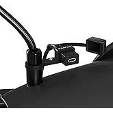 Cliff Top Waterproof Motorcycle USB Charger, 18W PD Type-C Quick Charge, SAE to USB-C Connector, with 10mm Rear View Mirror Mount for Motorbike Phone Charging