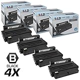 LD © Compatible Replacements for Xerox 106R02307 Set of 4 High Yield Black Laser Toner Cartridges for use in Xerox Phaser 3320 Printer