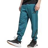 adidas Men's Z.N.E. Fleece Pants, Legacy Teal, Large