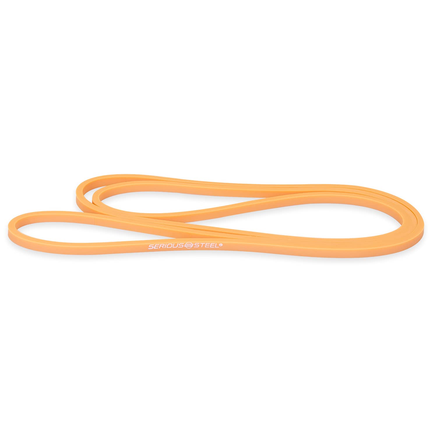 Serious Steel Fitness 32 Orange Resistance Training Bands (Portable Exercise Band System Training Bands - Great for Individuals Under 5'10 (70) Tall) - #0 Orange