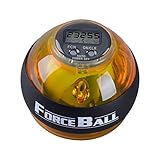 Jarvan Forceball, Hand Fore Arm and Wrist Strength Excercise Balls, Rotate Power Strengthener ,GyroBall Featuring LCD Counter and LED Light
