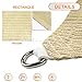 Sunshades Depot 8' x 12' Sun Shade Sail Rectangle Permeable Canopy Beige Customize Size Available Commercial Standard 180 GSM HDPE