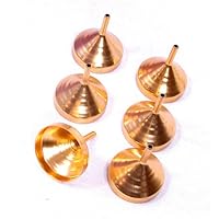 Small Metal Funnels for Filling Small Mini Bottles or Containers (Set of 6)