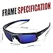 Duduma Polarized Sports Sunglasses for for Men Women Fishing Cycling Running Golf Driving Glasses Tr62 Superlight Frame (black/blue)