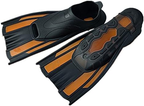 Techecho Swim Flippers Short Snorkeling Fins, Full Foot Diving Fins for Swimming Snorkeling Aquatic Activity Swiming Lesson for Snorkeling, Swimming and Diving (Size : 3XL 47-48)