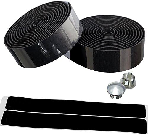 KIIVI Handlebar Tape Wrap Road Bike Lightest Bar Ribbon Cork with End Plugs & Self-Adhesive Strips