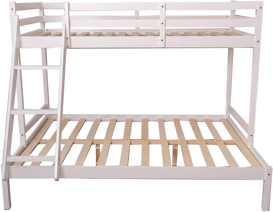 YAKOE Bed Frame, White, Without Mattress
