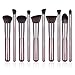 Docolor Makeup Brushes 10 Pcs Makeup Brush Set Premium Synthetic Kabuki Foundation Blending Brush Face Powder Blush Concealers Eye Shadows Make Up Brushes Kit